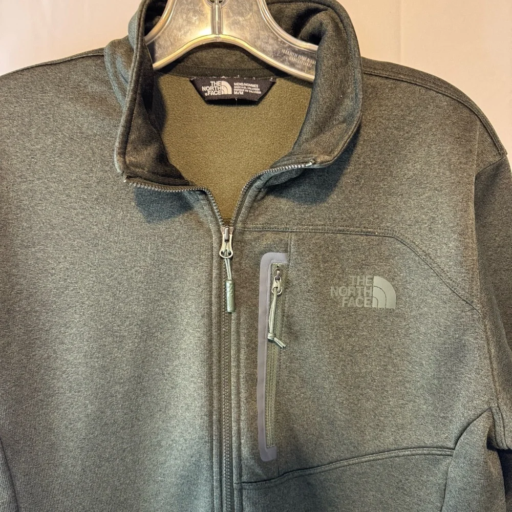The North Face Jacket Canyonlands Green 1/2 Zip Pocket Fleece Size Medium‎